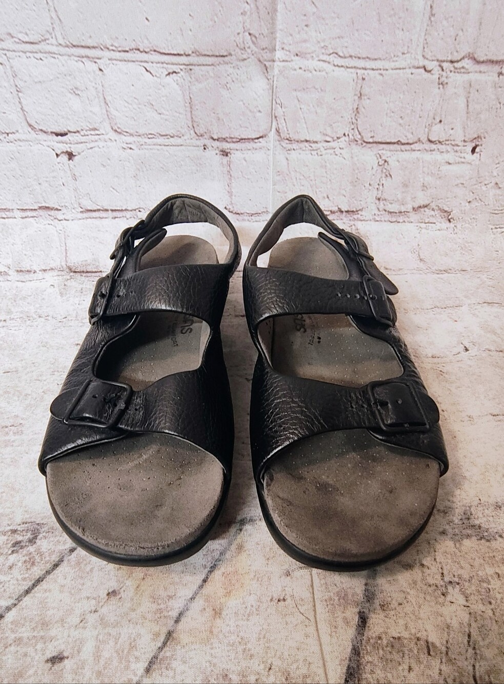 SAS Women's Relaxed Heel Strap Sandals Black 11.5 Comfort Othepedic - Picture 2 of 14